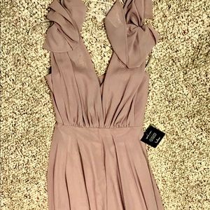 Layered Cascading Flutter Taupe Princess Maxi